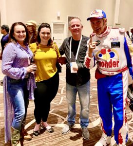 Ricky Bobby Impersonator with KellyPiro & Founders of iAOA